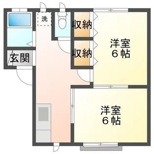 草津リバータウン【2階】の間取り