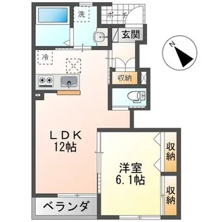 メゾンソレイユ (Maison Soleil)【1階】の間取り