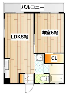 ハマグランデ【3階】の間取り