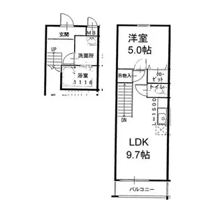 フジパレス谷町A棟の間取り