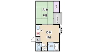 ロイヤルメゾン長吉【2階】の間取り