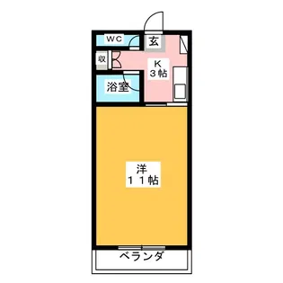 DISCUS【3階】の間取り