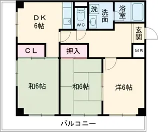 コーポ青山I【4階】の間取り