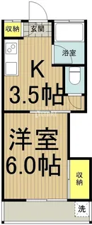 コーポ川島【1階】の間取り