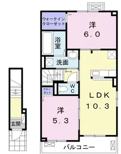 さくらグランディルI【2階】の間取り
