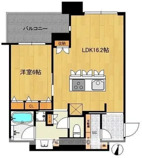 アイランドシティ オーシャン&フォレストタワーレジデンスWEST【25階】の間取り