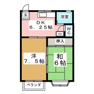 アメニティヒルズ長命【2階】の間取り