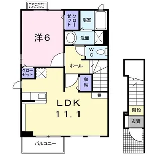 グランアブニールII【2階】の間取り