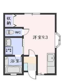 ブライトハウス【1階】の間取り