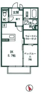 ルミエールKII【1階】の間取り