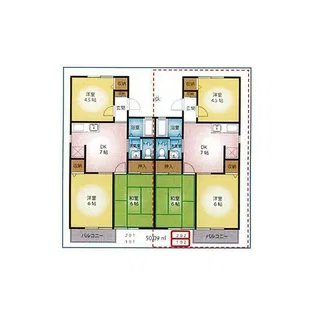 シンセイレジデンス湘南仲町【1階】の間取り