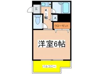 片町コート【3階】の間取り