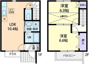 Sakura terrace Aの間取り