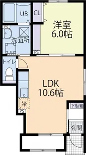 アンソレイユ A【1階】の間取り