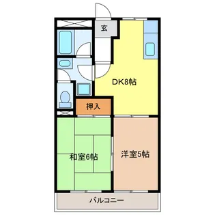 岐阜県岐阜市上土居2【アパート】の間取り