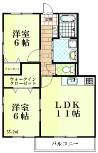 シス・メゾン【2階】の間取り