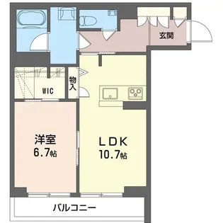 リフィシア【1階】の間取り