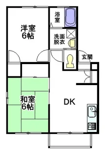 KフラットI【1階】の間取り