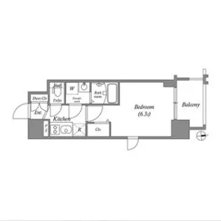 エスリード大阪CENTRAL AVENUE【11階】の間取り