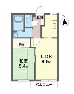 オペラハウスD【2階】の間取り