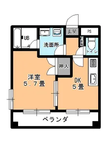 エクセル中央【3階】の間取り