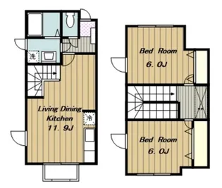 モンラルジュ5番館【2階】の間取り