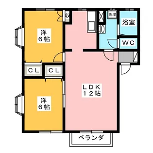 キャッスル伊勢【2階】の間取り