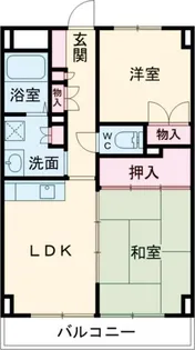 高砂ハイツ2【4階】の間取り