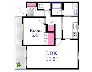 広島県広島市中区江波二本松2【マンション】の間取り