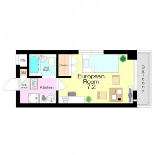 ソレイユ下川【2階】の間取り