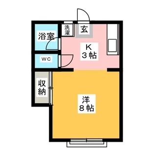 ハイツ橘【2階】の間取り