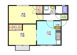 エスポワールタウンII【2階】の間取り