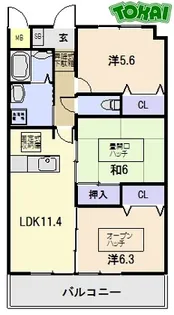 ルネス光【3階】の間取り