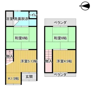 大阪府堺市北区大豆塚町2【一戸建】の間取り