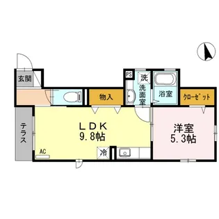 東京都杉並区上荻2【アパート】の間取り