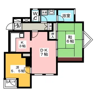 第6田代ビル【4階】の間取り