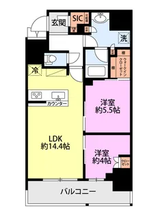 新潟県新潟市中央区万代2【マンション】の間取り