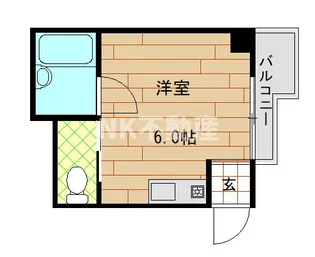 ハイツ菱屋【1階】の間取り