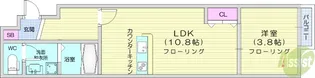QUARTER富沢【3階】の間取り
