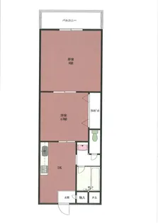 オスカー藤田【4階】の間取り