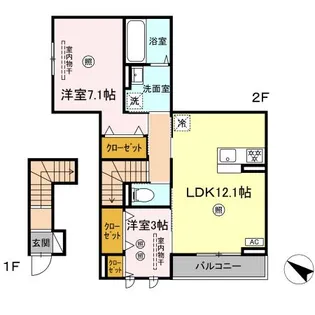 GROVE【2階】の間取り