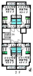 東京都八王子市東中野【マンション】の間取り