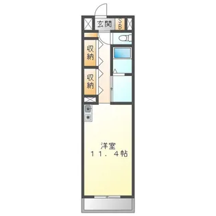 KTGレジデンス江戸橋【1階】の間取り