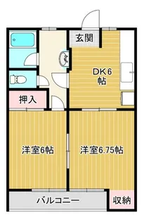 ハイツアローザ【2階】の間取り