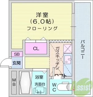 グレイスコート【2階】の間取り