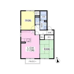 パン・メゾン・アリビオ【2階】の間取り