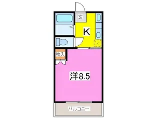 ラ・メック エデン【2階】の間取り