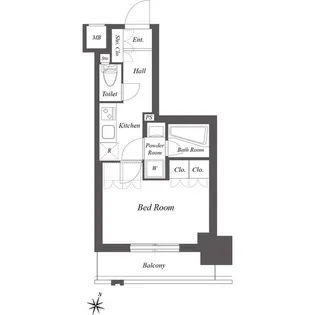 ミュージシャンズヴィラ幡ヶ谷【6階】の間取り