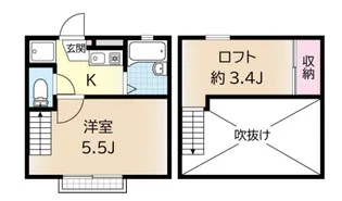コンフォート新城【1階】の間取り