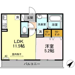 ビブロスポンテ【2階】の間取り